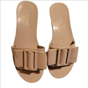Olivia Miller jelly Tan Sandals